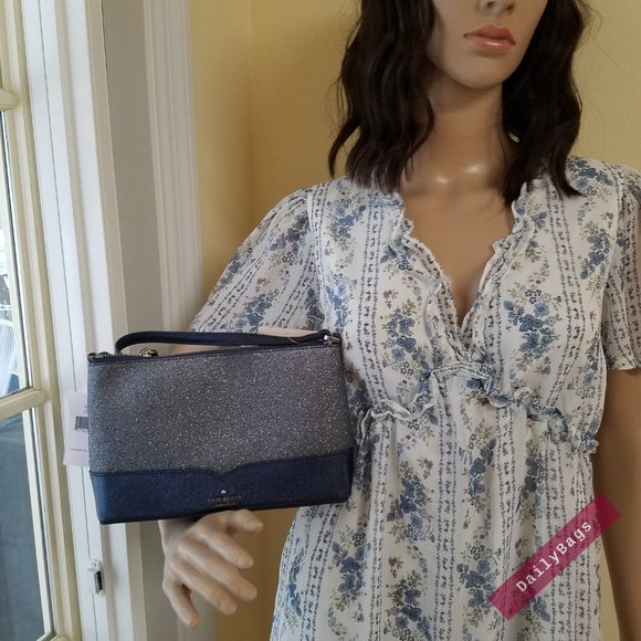 KATE SPADE CROSSBODY DUSK NAVY LOLA CROSSBODY NWT - Picture 3 of 16